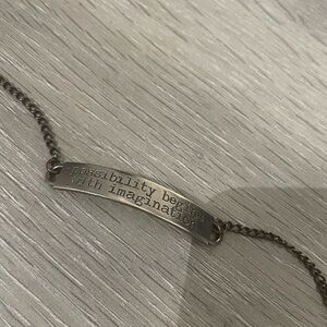 UK Boutique Quote Bracelet 7”